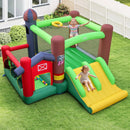 Kids Castle Slide Bouncer with 750W Blower and Dual Slides by LJGDeals