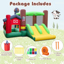 Kids Castle Slide Bouncer with 750W Blower and Dual Slides by LJGDeals