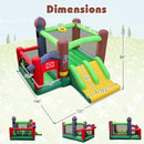Kids Castle Slide Bouncer with 750W Blower and Dual Slides by LJGDeals