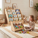 2-In-1 Kids Bookshelf & Toy Storage Organizer