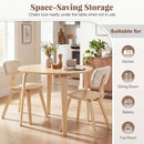 3 Piece Dining Table Set with 2 Padded Dining Chairs and Rubber Wood Table by LJGDeals