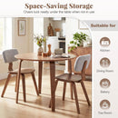 3 Piece Dining Table Set with 2 Padded Dining Chairs and Rubber Wood Table by LJGDeals
