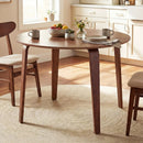 5 Piece Dining Table Set with 4 Padded Dining Chairs and Rubber Wood Table by LJGDeals