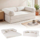 4-in-1 Convertible Folding Sofa Bed with Comfy Corduroy Cover by LJGDeals
