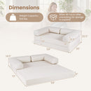 4-in-1 Convertible Folding Sofa Bed with Comfy Corduroy Cover by DirectDeals