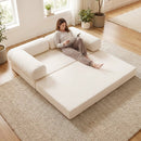 4-in-1 Convertible Folding Sofa Bed with Comfy Corduroy Cover by LJGDeals