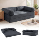 4-in-1 Convertible Folding Sofa Bed with Comfy Corduroy Cover by LJGDeals