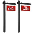 Set of 2 6 Feet Vinyl UPVC Real Estate Realtor Yard Sign Post by DirectDeals
