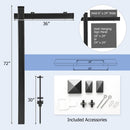 Set of 2 6 Feet Vinyl UPVC Real Estate Realtor Yard Sign Post by DirectDeals