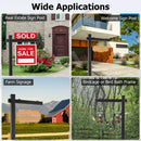 Set of 2 6 Feet Vinyl UPVC Real Estate Realtor Yard Sign Post by LJGDeals