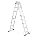 15 Feet Folding Aluminum Ladder with Safe Locking Hinge by LJGDeals