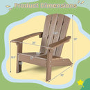 Kids Sandbox with Cover and Seats with 2 Kids Adirondack Chairs by LJGDeals
