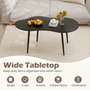 Cloud Shape Coffee Table 39.5 inch Irregular Center Table with Metal Frame by LJGDeals
