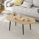 Cloud Shape Coffee Table 39.5 inch Irregular Center Table with Metal Frame by LJGDeals