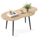 Cloud Shape Coffee Table 39.5 inch Irregular Center Table with Metal Frame by LJGDeals