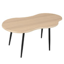Cloud Shape Coffee Table 39.5 inch Irregular Center Table with Metal Frame by LJGDeals