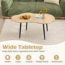 Cloud Shape Coffee Table 39.5 inch Irregular Center Table with Metal Frame by LJGDeals