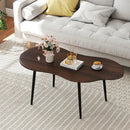 Cloud Shape Coffee Table 39.5 inch Irregular Center Table with Metal Frame by LJGDeals