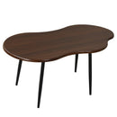 Cloud Shape Coffee Table 39.5 inch Irregular Center Table with Metal Frame by LJGDeals