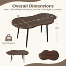 Cloud Shape Coffee Table 39.5 inch Irregular Center Table with Metal Frame by LJGDeals