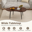 Cloud Shape Coffee Table 39.5 inch Irregular Center Table with Metal Frame by LJGDeals