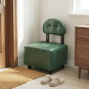 Small Rolling Footrest Stools Set of 2 with Lockable Wheels by LJGDeals