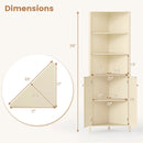 3-Piece Bathroom Cabinet Set with Fluted Doors Over Toilet Corner & Wall Cabinet by LJGDeals