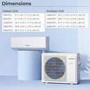 UltrEco Series 24000 BTU 2 Zone 23 SEER2 Mini Split Air Conditioner Wifi Enabled with Heat Pump by LJGDeals