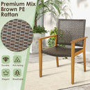 9-Piece Expandable Patio Dining Set for Deck and Garden by LJGDeals