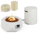 40 000 BTU Fire Pit Table Set with Stainless Steel Burner by LJGDeals