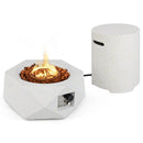 40 000 BTU Fire Pit Table Set with Stainless Steel Burner by LJGDeals
