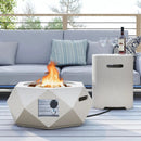 40 000 BTU Fire Pit Table Set with Stainless Steel Burner by LJGDeals