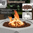 40 000 BTU Fire Pit Table Set with Stainless Steel Burner by LJGDeals