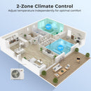 27000 BTU 2-Zone Mini Split Air Conditioner with Heat Pump by DirectDeals