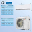 27000 BTU 2 Zone Mini Split AC with Heat Pump (18K+18K) by LJGDeals