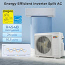 X-Pro 27000 BTU 3 Zone 24 SEER2 Mini Split AC with Heat Pump by DirectDeals