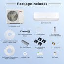 X-Pro 18000 BTU 2 Zone 24 SEER2 Mini Split AC with Heat Pump by LJGDeals