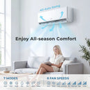 X-Pro 18000 BTU 2 Zone 24 SEER2 Mini Split AC with Heat Pump by LJGDeals