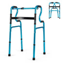 One-Button Folding Aluminum Walking Frame Walker by LJGDeals