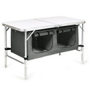 4-in-1 Family Camping Gear Set: Wagon Camping Table Cooler and Camping Tent by LJGDeals
