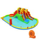 8-in-1 Giant Bounce House with 2 Long Slides for Yard Party with 750W Blower by LJGDeals