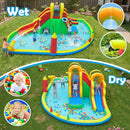 8-in-1 Giant Bounce House with 2 Long Slides for Yard Party with 780W Blower by LJGDeals