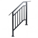 2 Pack Outdoor Handrails for Steps with Adjustable Angle by LJGDeals