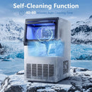 Stainless Steel Spray Ice Maker 80 Lbs Per Day with Clear Hard Ice Machine by LJGDeals