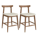 Kitchen Island with Storage with 2 Counter Height Solid Wood Bar Stools Set by LJGDeals