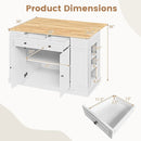 Kitchen Island with Storage with 2 Counter Height Solid Wood Bar Stools Set by LJGDeals