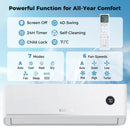 12000 BTU Smart Mini Split AC/Heater Works with Alexa & Google Assistant by LJGDeals