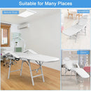 73 Inch Adjustable Massage Table with Backrest & Footrest by DirectDeals