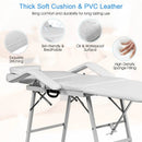 73 Inch Adjustable Massage Table with Backrest & Footrest by DirectDeals