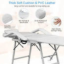 73 Inch Adjustable Massage Table with Backrest & Footrest by LJGDeals